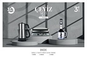 Resim Arnica ST90005 Inox 3 Parça Çeyiz Seti 