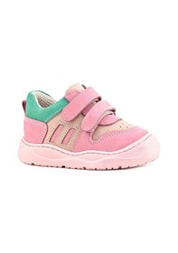 Resim Rakerplus Schaggy Hakiki Deri Pembe Yeşil Bebek Spor Ayakkabı Pembe 