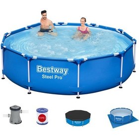 Resim Prefabrik Havuz Seti 305 x 76 CM Bw 441 Çok Renkli 