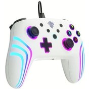 Resim Sunshine022 D03p-w Titreşim Ve Rgb Aydınlatmalı Xbox 360 Pc Ps4 Ps3 İçin Usb Kablolu Oyun Kumandası 