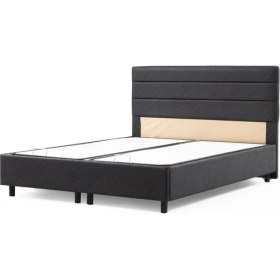 Resim Minar 160X200 Motya Baza Başlığı Seti - Antrasit 