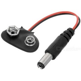 Resim 9V Pil Başlığı 9 Volt Dişi Pil Soketli Erkek Jaklı Kablo 