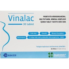 Resim Vinalac Probiyotik 30 Tablet 