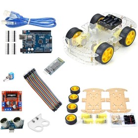 Resim Robotik Hobi Merkezi -4WD Arduino Araba Kiti 