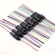 Resim 4 adet, 2/3/4/5/6 Pinli Elektrik Bağlantı Elemanı, Erkek Dişi Tak ve Çık Hızlı Bağlantı, 18AWG Araba Tel Araba Kamyon, Motosiklet, Tekne için 