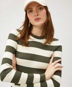 Resim Bisiklet Yaka Triko Kazak Dar Kesim 