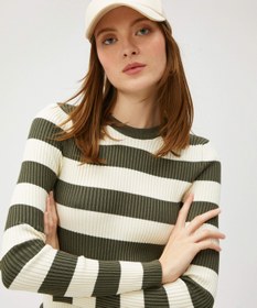 Resim Bisiklet Yaka Triko Kazak Dar Kesim 