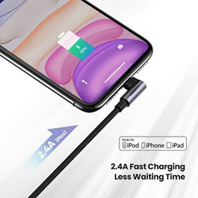 Resim Ugreen MFİ Lightning Oyuncu 2 Metre Gri Şarj Kablosu 