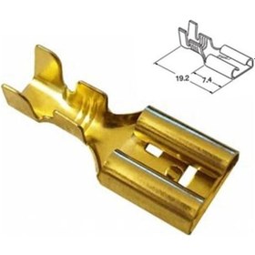 Resim Sf 2d Izolesiz Dişi Fiş Dişi Terminal Dişi Soket Kablo Ucu 10 Adet 