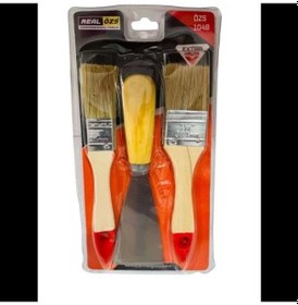 Resim Real Özs Kestirme Fırça Ve Spatula Seti 3 Parça 