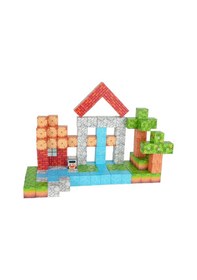 Resim Minecraft Orman Temalı 119 Parça Manyetik Bloklar 