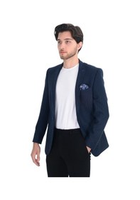 Resim Cengiz İnler Desenli Kırlangıç Yaka Erkek Ceket 001 