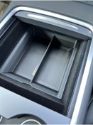 Resim TESLA İki Bölmeli Tesla Model Y Orta Konsol Düzenleyici Raf Çekmece 