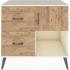 Resim Hyperion Şifonyer Tek Raflı 2 Çekmeceli Tek Kapaklı 88x44x80 Aytaşı-çam Çam 