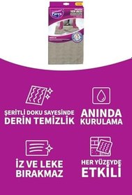 Resim Mikrofiber Yer Bezi 50 x 55 cm Üçlü Set 