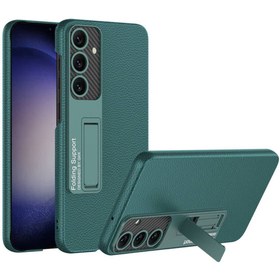 Resim Ummeslem Samsung Galaxy S24 Plus için Uyumlu Kılıf Kıpta Standlı Kapak 