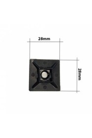 Resim Genel Markalar Yapışkanlı Kroşe 28mm X 28mm - Siyah - 10 Adet 