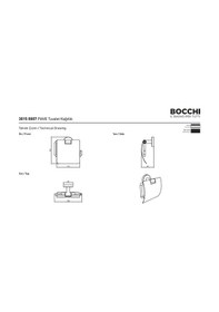Resim Bocchi Piave Tuvalet Kağıtlık Mat Siyah 3015-0007-ab Krom 