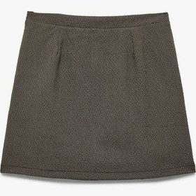 Resim Koton Düğme Detaylı Pileli A Kesim Etek Kahverengi Desenli 6wkg70015aw Kahverengi Desenli 