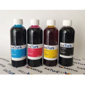 Resim Inkturk Mürekkep Epson L1110 L 1110 Uyumlu Dye 4X 200 ML Set 