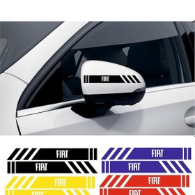 Resim Fiat Palio Yan Dikiz Aynası Şerit Sticker Araca Özel 