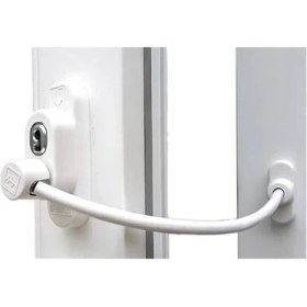 Resim Penkid Çelik Halatlı Kablolu Pvc Pencere Emniyet Çocuk Güvenlik Kilidi 5 Adet (Beyaz) 