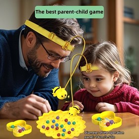 Resim Masada Manyetik Oyuncaklar, Arı Renkli Boncuk Oyun Mekanikleri, Beyin ve Odaklanmayı Geliştirmek İçin Tasarlanmış, Mantıksal Düşünme Becerilerini Geliştirir, 2 Yaşlı Erkek ve Kız Çocukları İçin Harika Bir Masaüstü Meydan Okuma, Aile Etkileşimi, Seyahat, Anaokullar ve Okullar İçin Uygun Eğitim Oyuncakları 