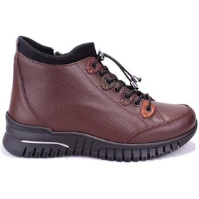 Resim Dagoster Dza07-122042651 Kahve Günlük Düz Taban Deri Kadın Bot 001 