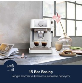 Resim Delonghi Stilosa EC260.W Manuel Espresso Kahve Makinesi 
