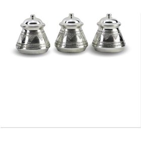 Resim 3 Lü Tek Boy Zımbalı Kalaylı Bakır Baharatlık 1 Mm Bakır 