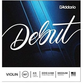 Resim Daddario Debut Violin String D310 4/4 - Medium Takım Tel Keman Te 
