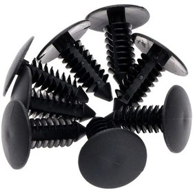 Resim Lasonstiges 50 Adet Otomatik Bağlantı Elemanları Fit 8mm Delik Naylon A16 Klipler Tampon Disk Tutma Plastik Perçinler Gm Ford Chrysler Araba İçin 