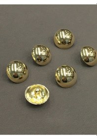 Resim Ceket Hırka Kol Boyu Düğmesi Bombeli Gold 6 Lı Set 1,8 Mm 5277151 