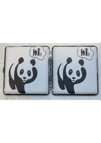 Resim Sigara Tabakası(Kısa Sigara İçin)Panda-9.50cm/9.50cm boyutlarında 