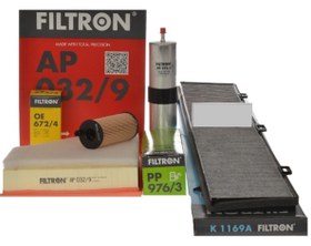 Resim Bmw E90 320d 184 HP Periyodik Bakım Filtre Seti Filtron Marka 64319142115-13717797465-11428507683-13327823413 
