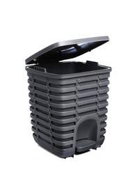 Resim Primanova Palm Pedallı Çöp Kovası Antrasit Gri 