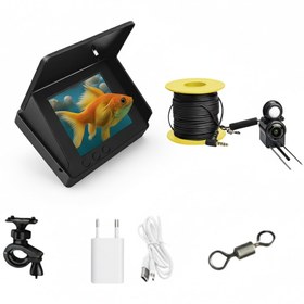 Resim Profesyonel Sualtı Balıkçılık Kamerası: 1080P Balık Bulucu, 10m Kablo, Tekne & Buz Balıkçılığı İçin Tam Set 