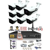 Resim IDS DS-7070HD-SET8-1TB 8 Kameralı 1080P Full HD 5 MP Sony Lensli Kamera Seti - 7070 