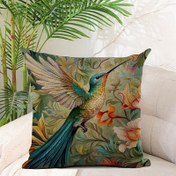 Resim 1 adet Darkrai Canlı Güvercin Sulu Boya Yastık Kılıfı - 45.72x45.72cm Kare, Dayanıklı Fermuarlı Keten Yastık Kılıfı, Makinede Yıkanabilir, Oturma Odası & Yatak Odası Koltuk Dekoru için İdeal 