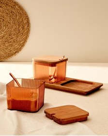 Resim Madame Coco Renard Ahşap Kapaklı Baharatlık 2'li Bhrt0000000012500 Ml-amber 