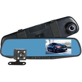 Resim Goldtec 4.3" Dikiz Aynası Vehicle Blackbox Dvr Kamera Full Hd 1080 P 