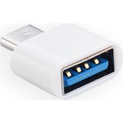 Resim Daytona Dr01 Usb-C Tipi Type-C To Usb Otg Okuyucu Çevirici-Beyaz Diğer