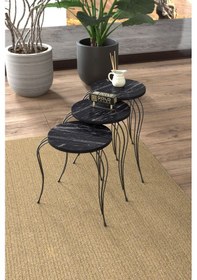 Resim Zigon Sehpa Lükens Bendir Çok Renkli 