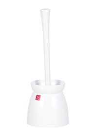 Resim Duo Beyaz Gövde Sap Beyaz Tuvalet Fırçası M-e18-01-01 Siyah 