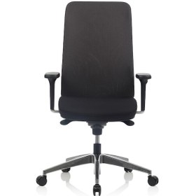 Resim Bürosit Proxima 9 Alüminyum Çalışma Koltuğu Kumaş Mavi 