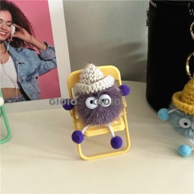 Resim Silver1 Gıoıo Yeni Şanslı Kedi Sevimli Anahtarlık Dıy Küçük Kolye Ejderha Yılı Bebek Çizgi Film Çanta Kolye Anahtarlık (Yurt Dışından) 