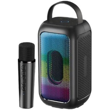 Leader Lp121 Rgb Bluetooth Usb Aux Fm Radyo Kablosuz Mikrofon Taşınabilir Toplantı Amfisi