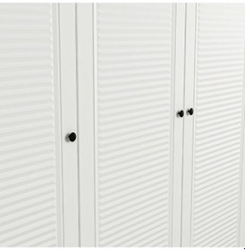 Resim Minar Kale 2 Mebran Panjur Kapaklı Dolap Ve Yüklük Beyaz 210cm Beyaz 