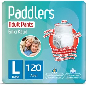 Resim Paddlers Emici Külot Yetişkin Hasta Bezi L 120'li 