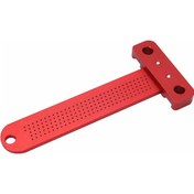 Resim Xindoker Alaşımlı Kırmızı Ahşap Ölçüm Cetveli - Hassas Kesim İçin 3 Farklı Boyut Seçeneği T100mm, T160mm, T260mm 